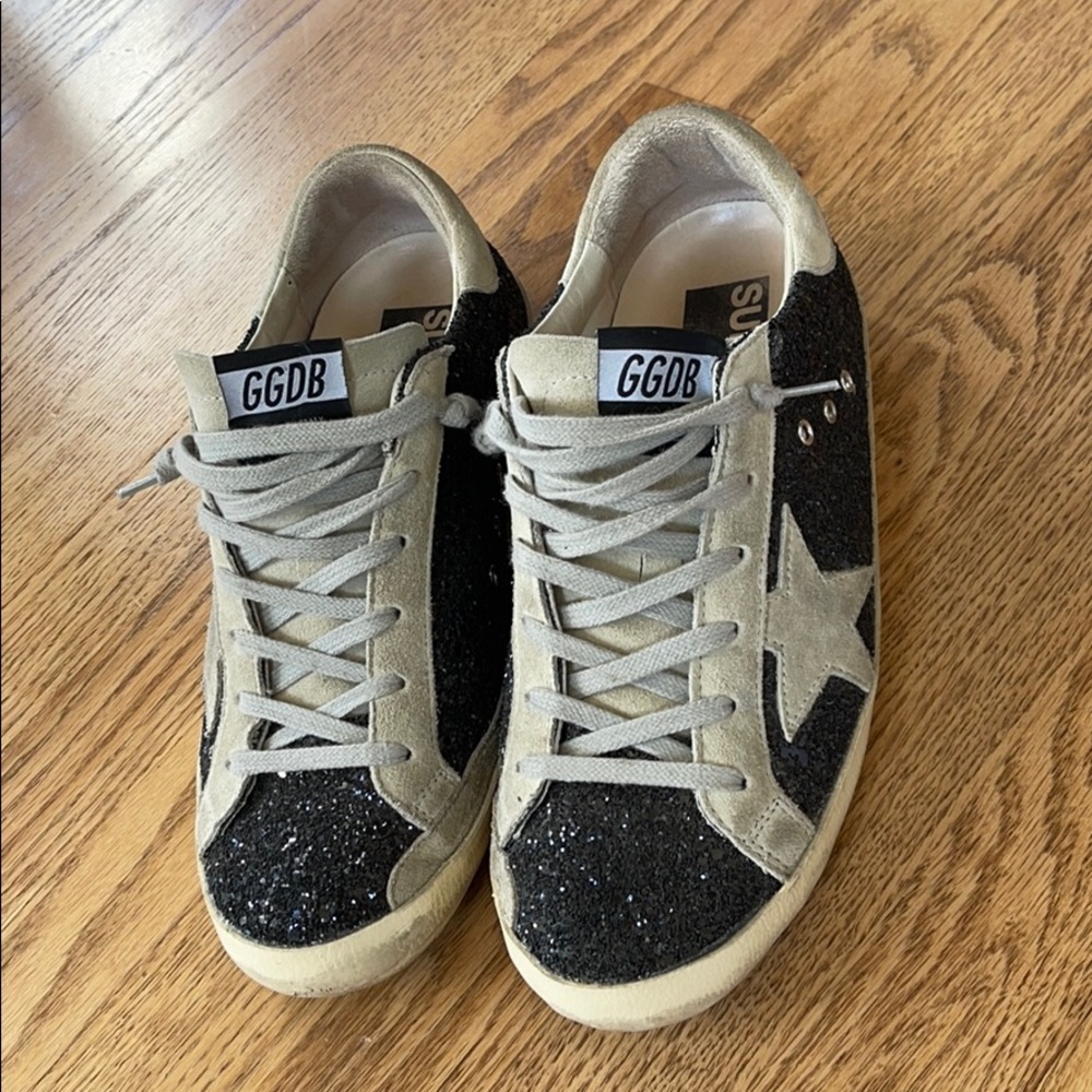 Golden Goose Glitter Low Top Sneakers 40